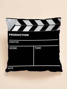 Clapper Board Print Cushion Cover Without Filler