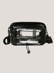 Clear Buckle Crossbody Bag