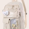 Clear Detail Large Capacity Backpack