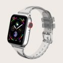 Clear Eyelet Apple Watchband