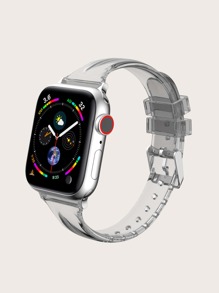 Clear Eyelet Apple Watchband