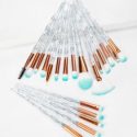 Clear Handle Makeup Brush 20pcs