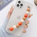 Clear Phone Case With Beaded Hand Strap