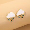 Cloud Design Drop Earrings