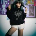 Cobweb Graphic Fleece Hoodie