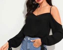 Cold Shoulder Knot Cuff Top