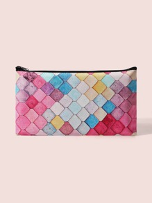 Color Block Makeup Bag