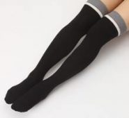 Color Block Over The Knee Socks
