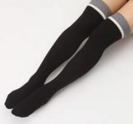 Color Block Over The Knee Socks