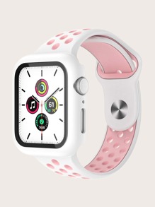 Color Block Watchband & Case For iWatch