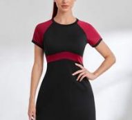 Colorblock Absorbs Sweat Breathable Softness Active Dress