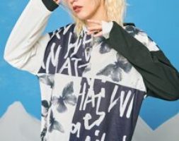 Colorblock Butterfly Graphic Hoodie