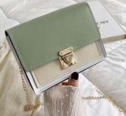 Colorblock Chain Crossbody Bag