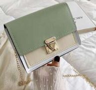 Colorblock Chain Crossbody Bag