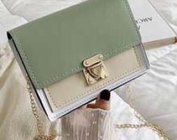 Colorblock Chain Crossbody Bag