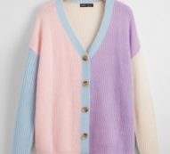 Colorblock Drop Shoulder Cardigan
