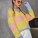 Colorblock Drop Shoulder Sweater