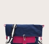 Colorblock Flap Crossbody Bag