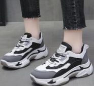 Colorblock Lace Up Front Sneakers