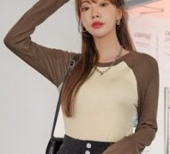 Colorblock Raglan Sleeve Tee