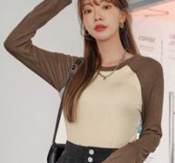 Colorblock Raglan Sleeve Tee