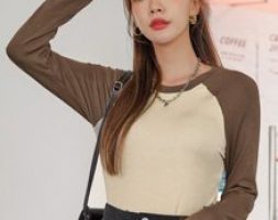 Colorblock Raglan Sleeve Tee