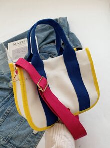 Colorblock Satchel Bag