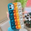 Colorblock Silicone Decompression Phone Case