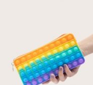 Colorblock Silicone Long Wallet