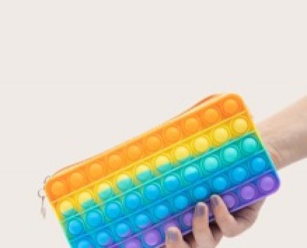 Colorblock Silicone Long Wallet