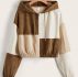 Colorblock Zip Up Hooded Jacket