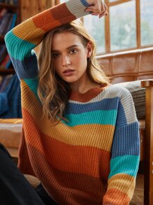 Colorful Striped Sweater