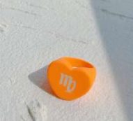 Constellation Graphic Heart Decor Ring