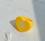 Constellation Graphic Heart Decor Ring