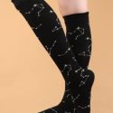 Constellation Pattern Over The Calf Socks