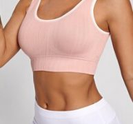 Contrast Binding Sports Bra