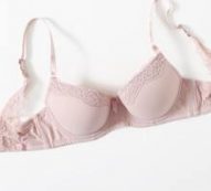 Contrast Lace Bow Bra