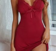 Contrast Lace Bow Detail Cami Nightdress