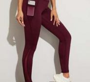 Contrast Mesh Side Pocket Sports Leggings