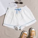 Contrast Piping Shorts