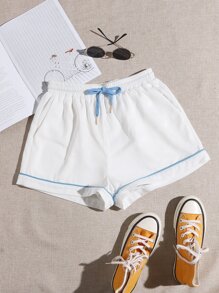 Contrast Piping Shorts