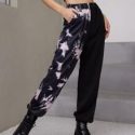 Contrast Tie Dye Sweatpants