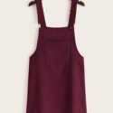 Corduroy Overall Mini Dress