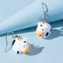 Cow Design Drop Earrings