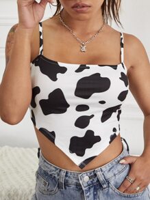 Cow Print Bandana Cami Top