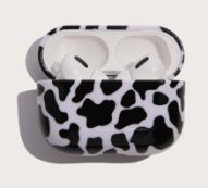 Cow Print Clear Airpods Case