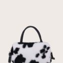 Cow Print Satchel Bag