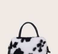 Cow Print Satchel Bag