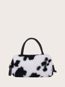 Cow Print Satchel Bag