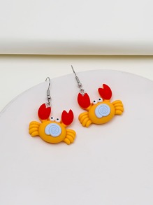 Crab Drop Earrings